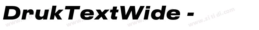 DrukTextWide 字体转换